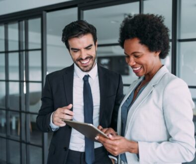 Business people in the office. CFO and fractional financial services